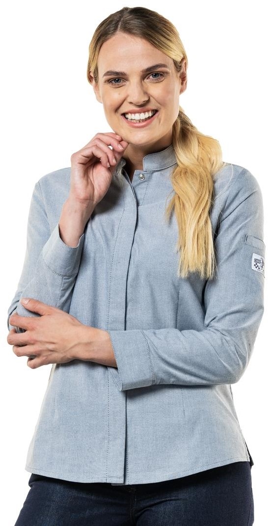  Chaud Devant Nordic Grau Damen Kochjacke 