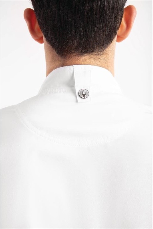  Chef Works Hartford Kochjacke Unisex mit Rei&szlig;verschluss lang&auml;rmlig wei&szlig; 
