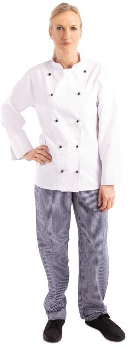  Whites Chicago Kochjacke lange &Auml;rmel wei&szlig; 