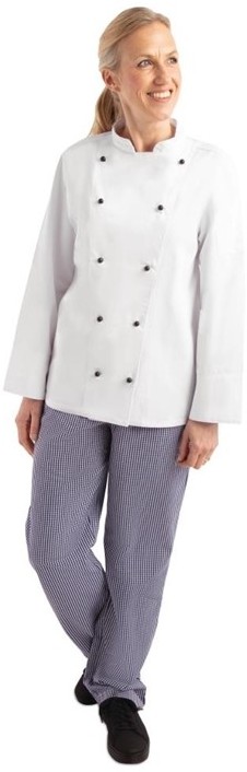  Whites Chicago Kochjacke lange &Auml;rmel wei&szlig; 