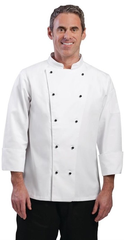  Whites Chicago Kochjacke lange &Auml;rmel wei&szlig; 
