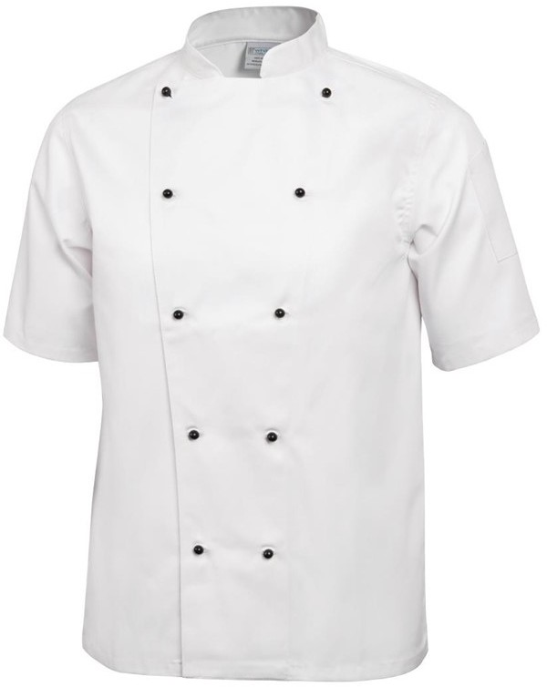  Whites Chicago Kochjacke kurze &Auml;rmel wei&szlig; 