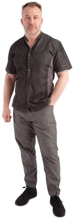  Chef Works Jogger 257 Kochhose schwarz-wei&szlig; gestreift 