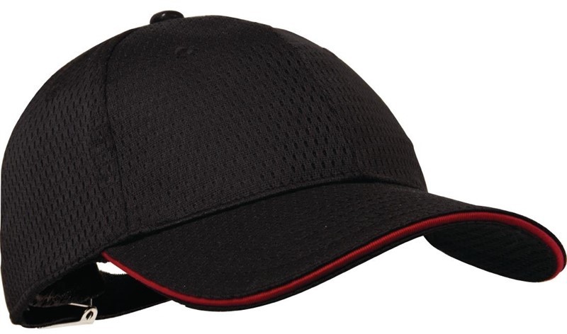  Chef Works Cool Vent Baseballcap schwarz-rot 