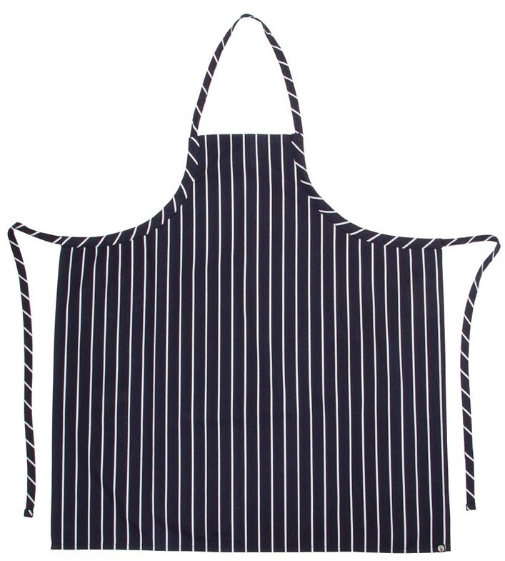  Chef Works Premium Latzsch&uuml;rze marineblau-wei&szlig; gestreift 
