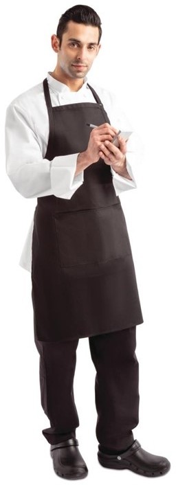  Chef Works Latzschürze schwarz 