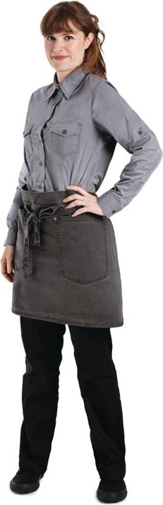  Chef Works Dorset Vorbinder zinngrau 