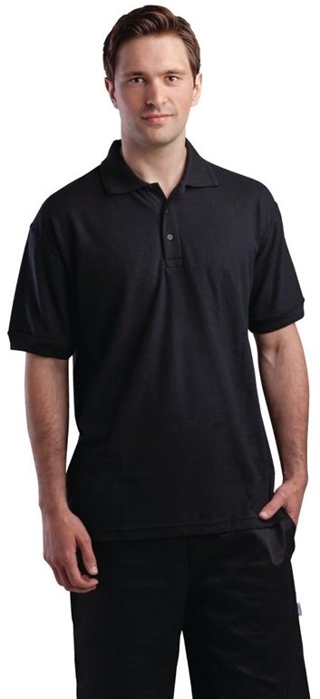  Gastronoble Unisex Poloshirt schwarz 