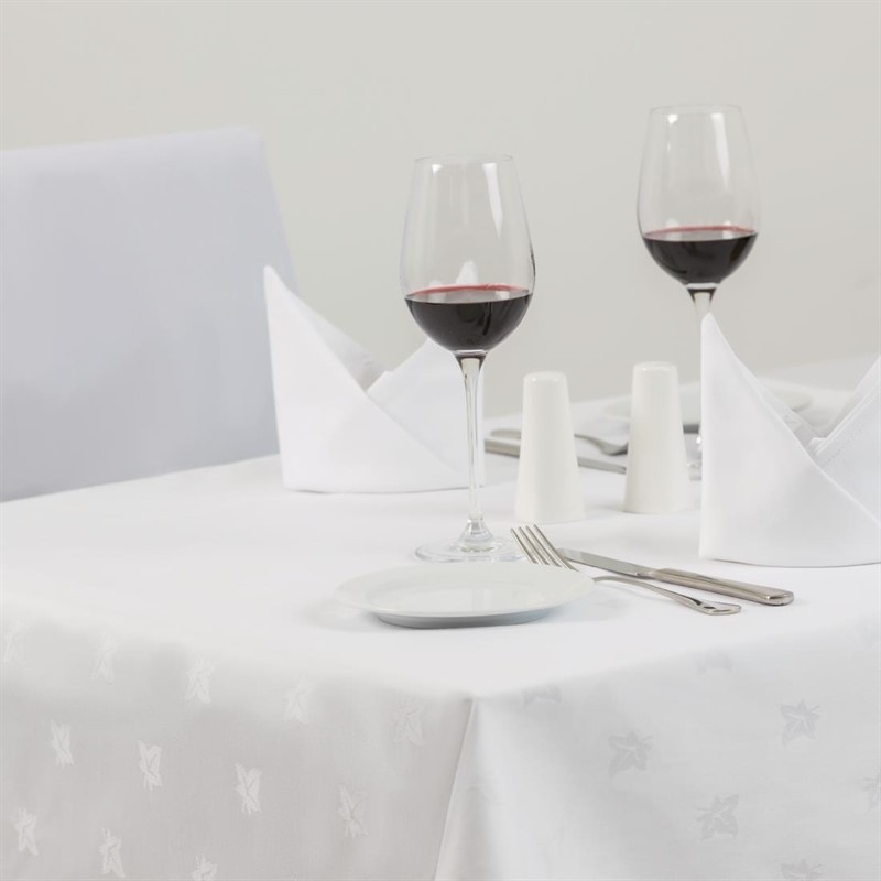  Mitre Luxury Luxor Servietten wei&szlig; 55cm 