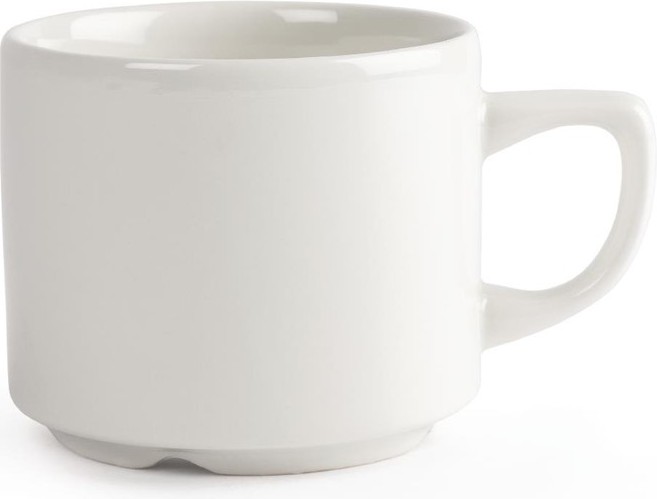  Churchill Whiteware Maple stapelbare Teetassen 20cl (24 St&uuml;ck) 