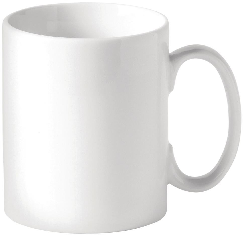 Utopia Titan Becher mit glatten Seiten Wei&szlig; 340ml (48 St&uuml;ck) 