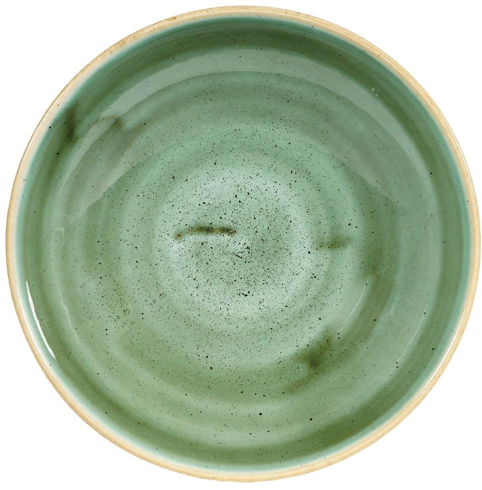  Churchill Stonecast, runde Coupe-Sch&uuml;sseln, Samphire-Gr&uuml;n, 182 mm, (12 St&uuml;ck) 