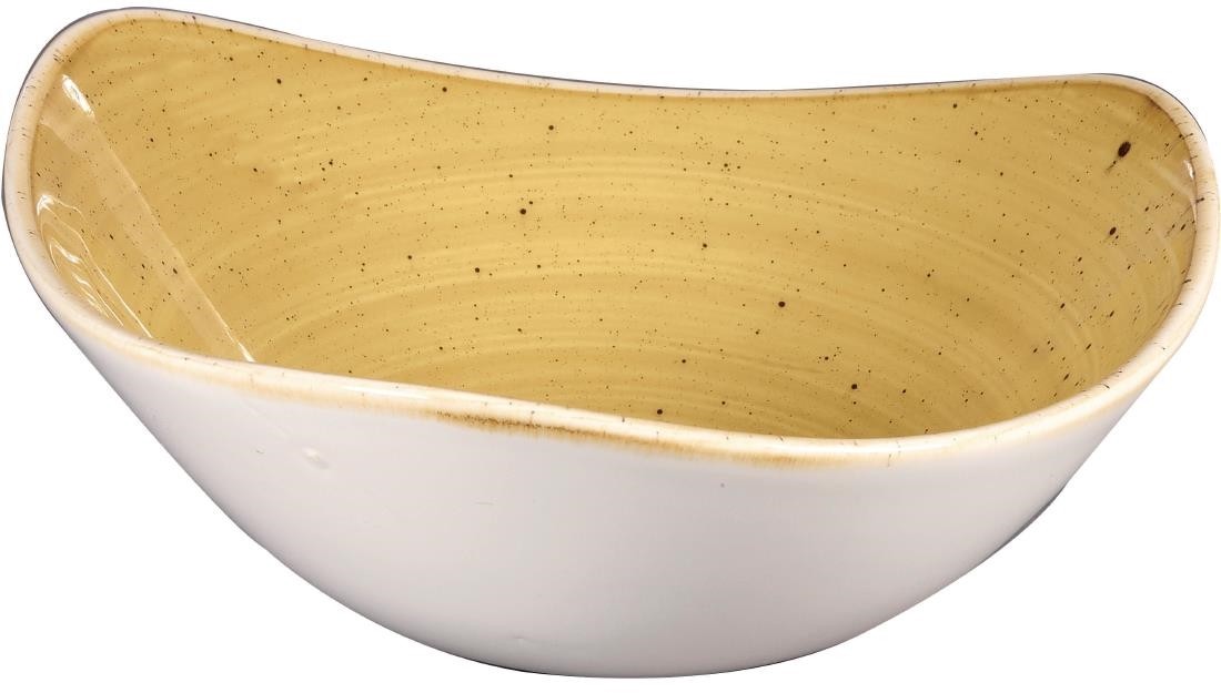  Churchill Stonecast Dreieckige Sch&uuml;ssel, Senfgelb, 185 mm (12 St&uuml;ck) 