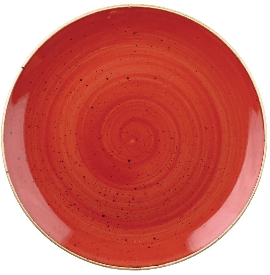  Churchill Stonecast, runde Coupe-Sch&uuml;ssel, Beerenrot, 248 mm (12 St&uuml;ck) 