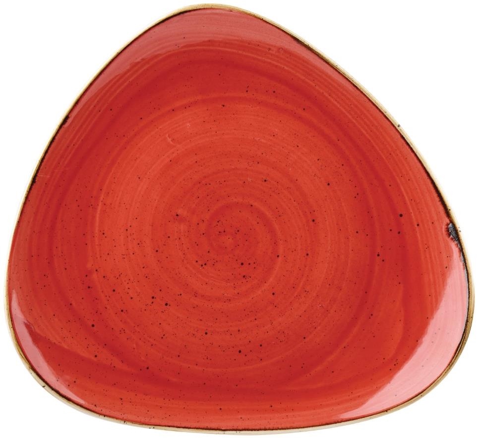  Churchill Stonecast Dreieckiger Teller, Beerenrot, 192 mm, (12 St&uuml;ck) 