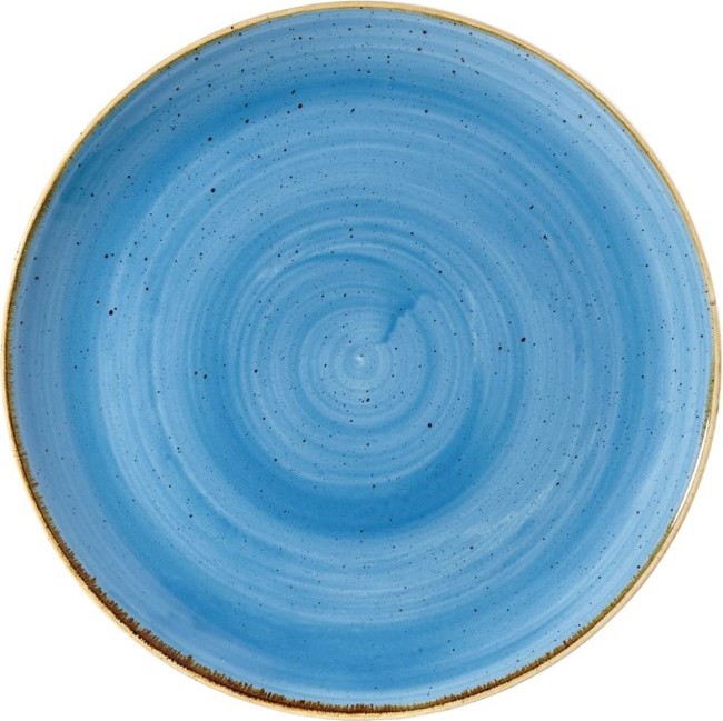  Churchill Stonecast Coupe-Teller, rund, Kornblumenblau, 260 mm (12 St&uuml;ck) 