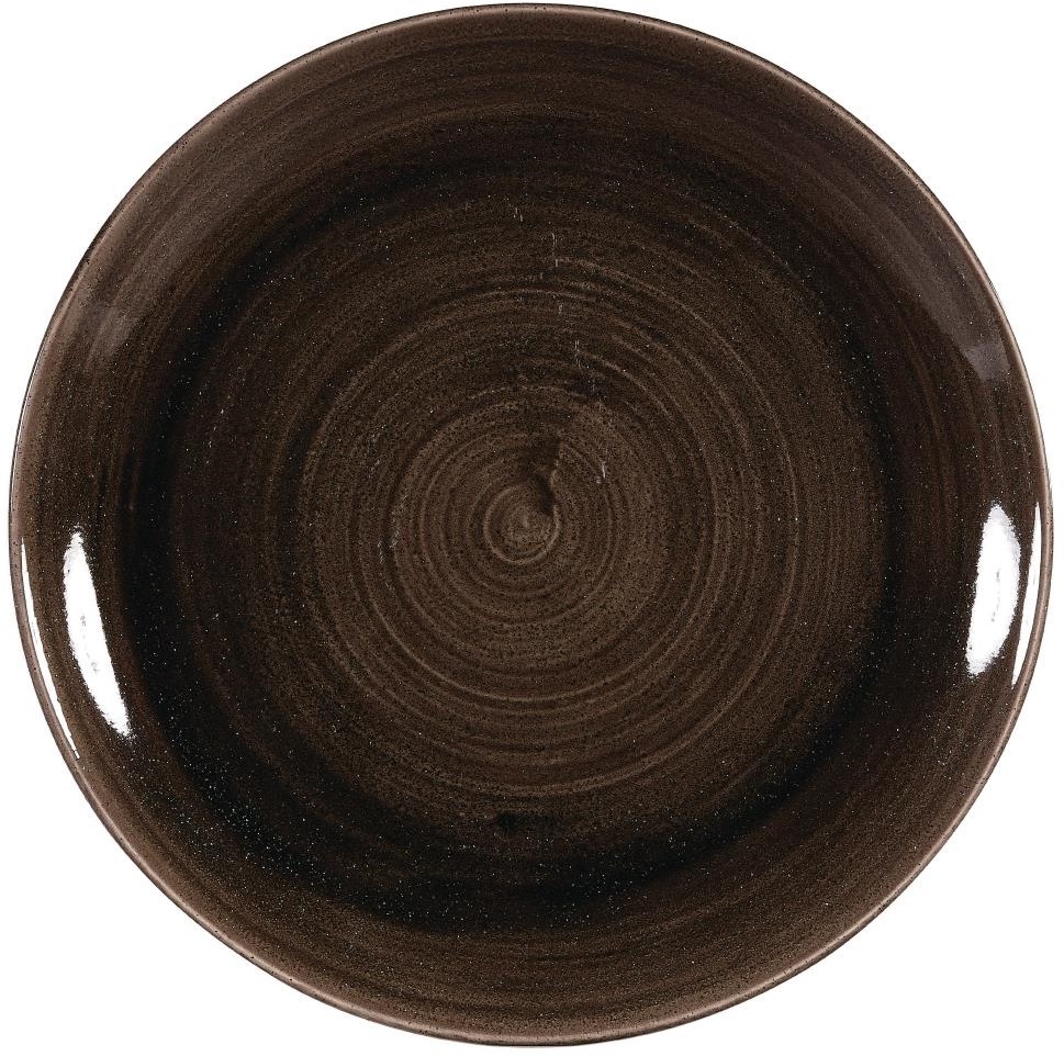  Churchill Stonecast Patina Coupe Teller Schwarz 260mm (12 St&uuml;ck) 