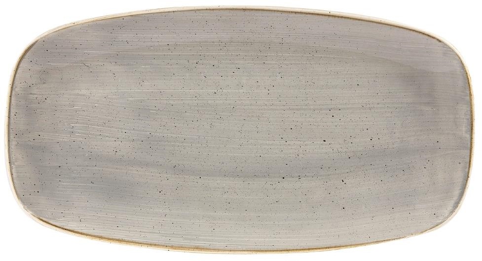  Churchill Stonecast Rechteckige Teller, Pfefferkorngrau, 127 x 269 mm 