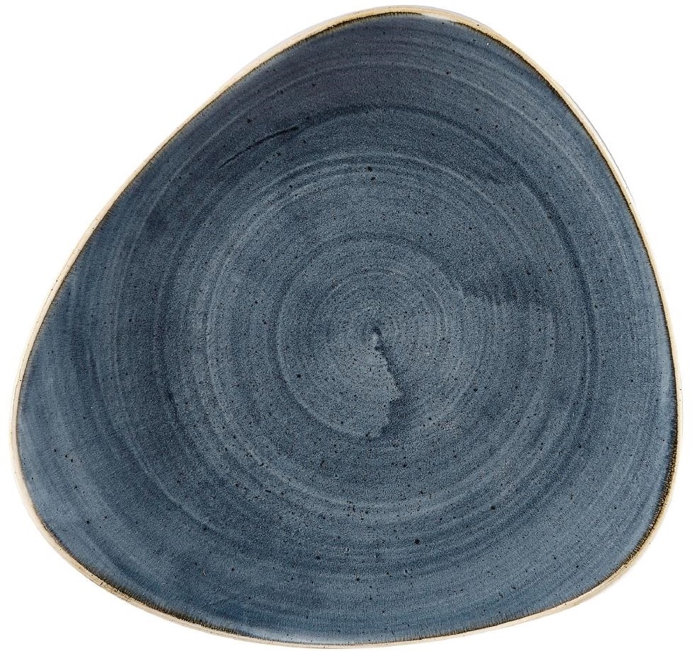  Churchill Stonecast Dreieckige Teller, Blaubeere, 229 mm (12 St&uuml;ck) 