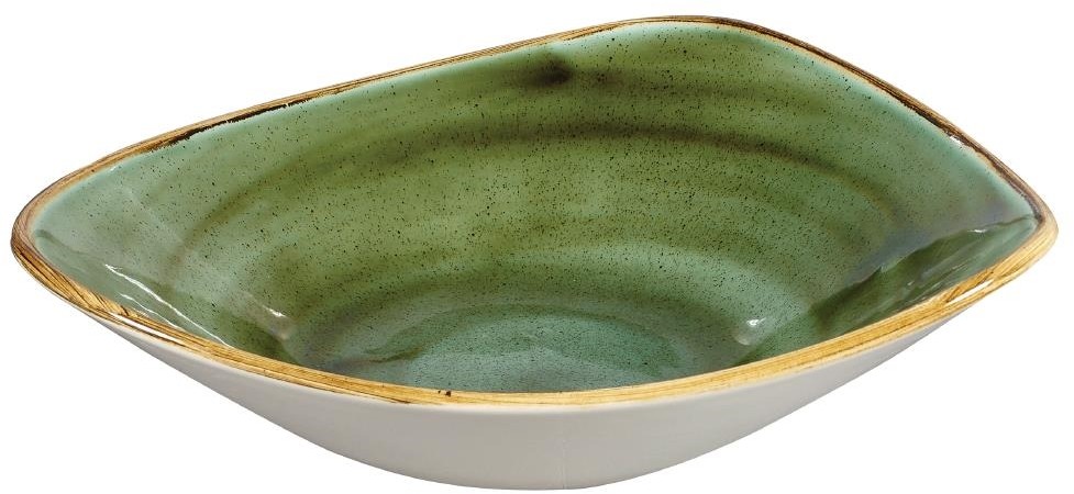  Churchill Stonecast, dreieckige Schalen, Samphire-Gr&uuml;n, 235 mm, (12 St&uuml;ck) 