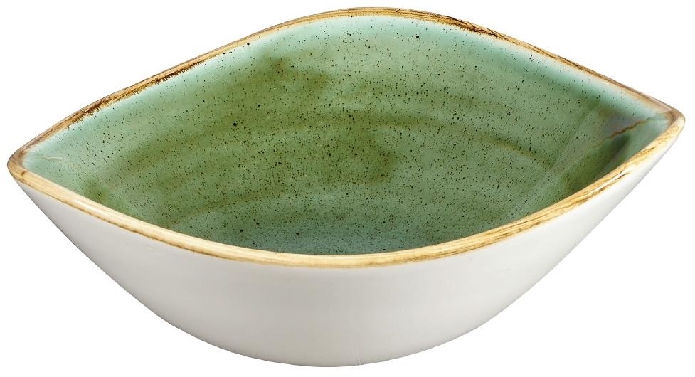  Churchill Stonecast, dreieckige Schalen, Samphire-Gr&uuml;n, 185 mm, (12 St&uuml;ck) 