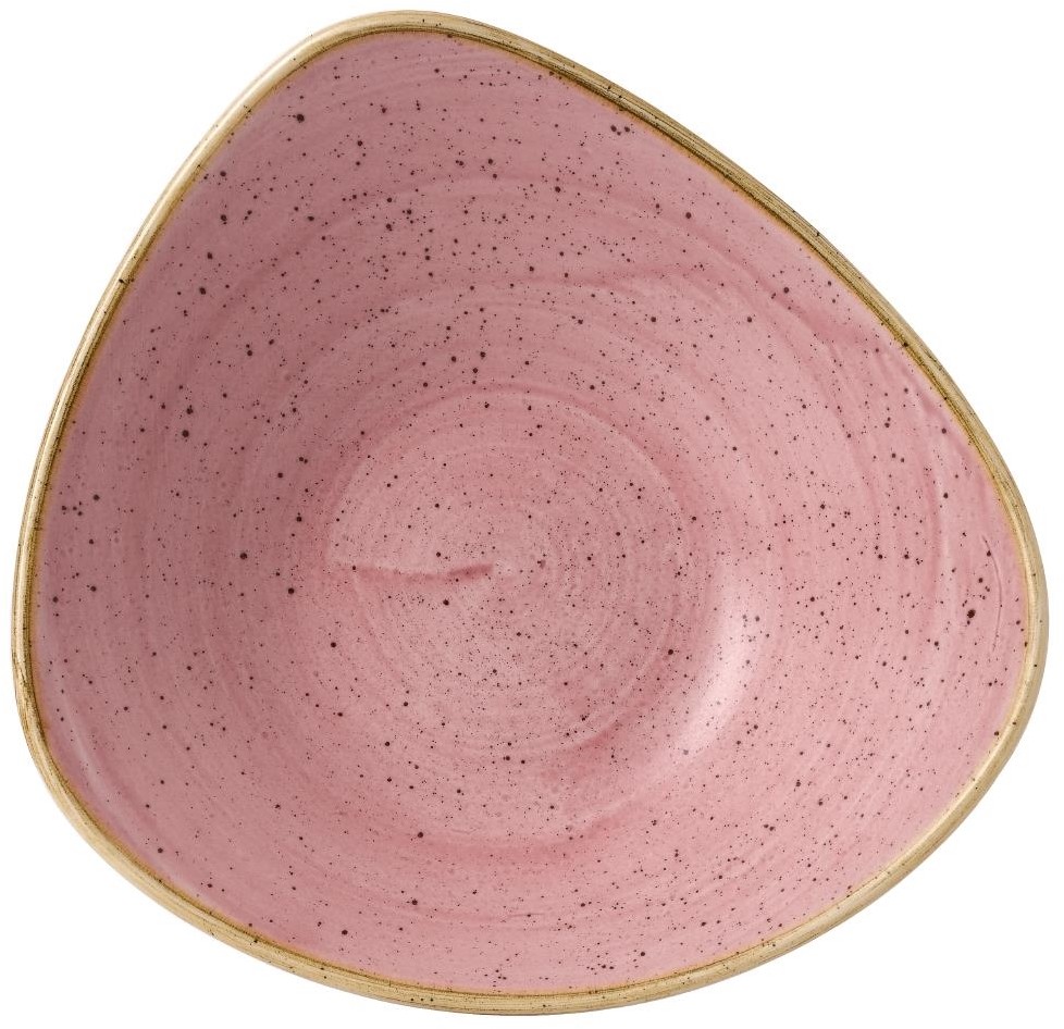  Churchill Stonecast Dreieckige Schalen, Bl&uuml;tenrosa, 21 oz (12 St&uuml;ck) 