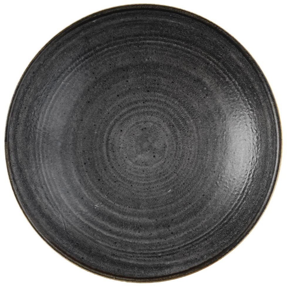  Churchill Stonecast Raw Coupe-Sch&uuml;sseln, Schwarz, 184 mm (12 St&uuml;ck) 