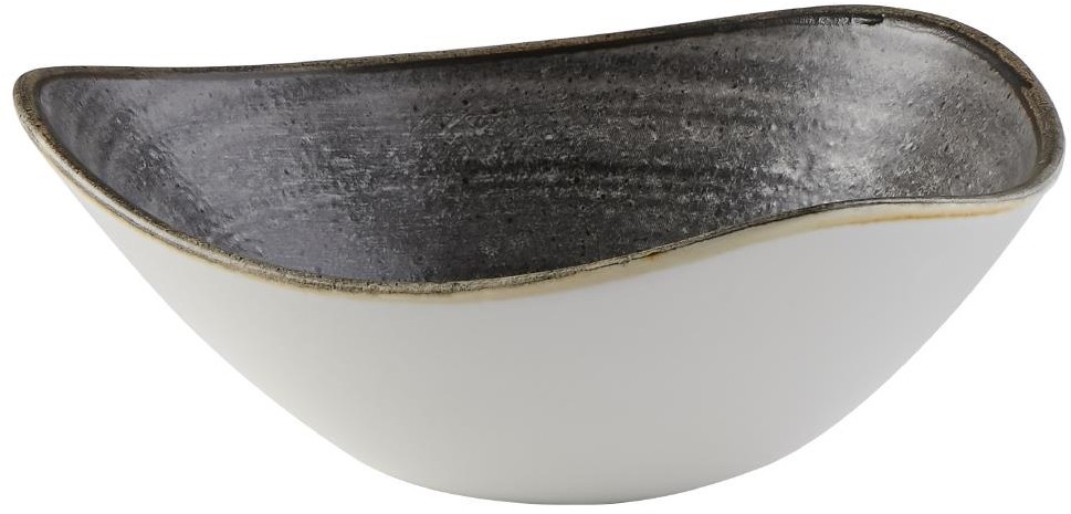  Churchill Stonecast Raw Lotus Schalen, Schwarz, 178 mm (12 St&uuml;ck) 