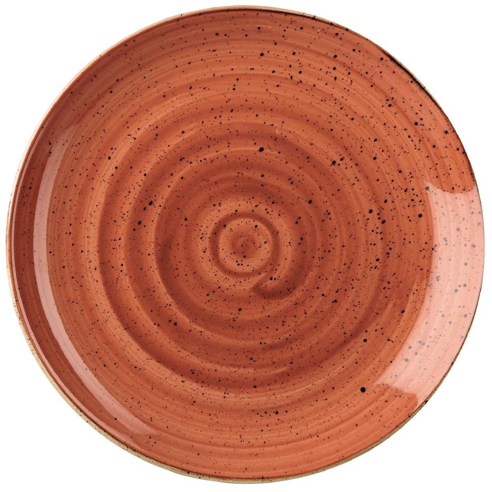  Churchill Stonecast Spiced Orange Evolve Coupe-Teller, 28,8 cm, Box mit (12 St&uuml;ck) 