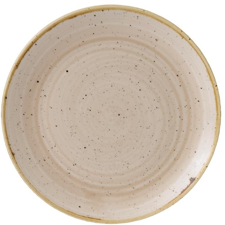  Churchill Stonecast Coupe-Teller, Muskatcreme, 217 mm, (12 St&uuml;ck) 