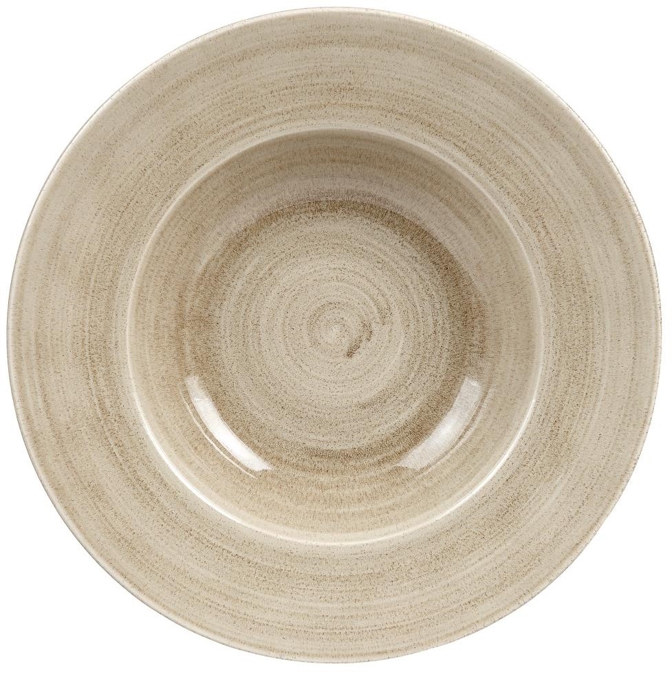  Churchill Stonecast Patina Sch&uuml;ssel, Antik-Optik, rund, breiter Rand, Taupe, 280 mm 