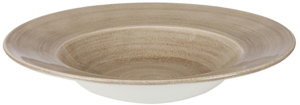  Churchill Stonecast Patina Sch&uuml;ssel, Antik-Optik, rund, breiter Rand, Taupe, 280 mm 