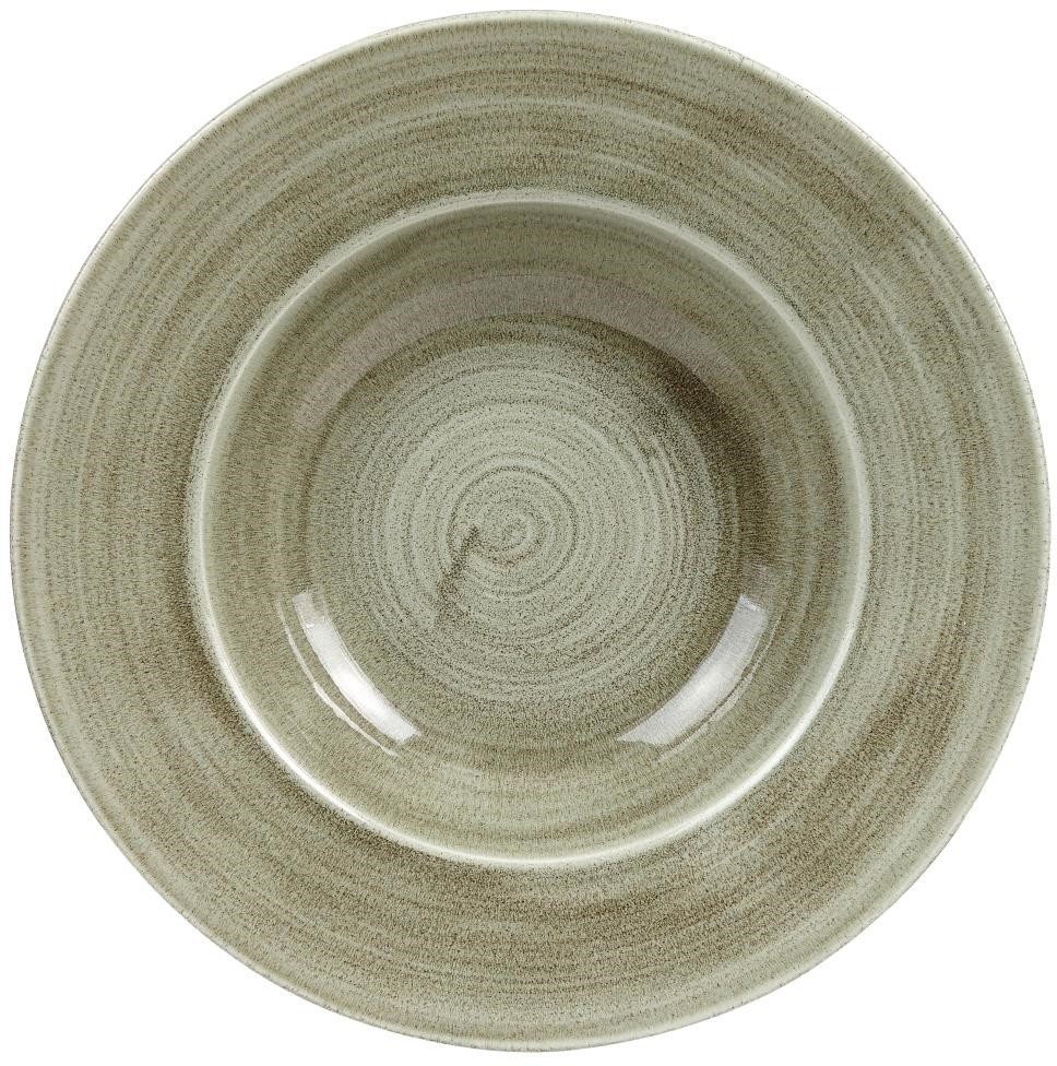  Churchill Stonecast Patina Antik Weit Rand Sch&uuml;sseln Gr&uuml;n 280mm (12 St&uuml;ck) 
