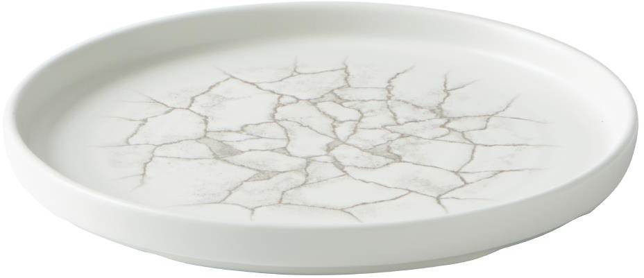  Churchill Studio Prints Kintsugi-Teller mit Achatw&auml;nden, Grau, 220 mm (6 St&uuml;ck) 