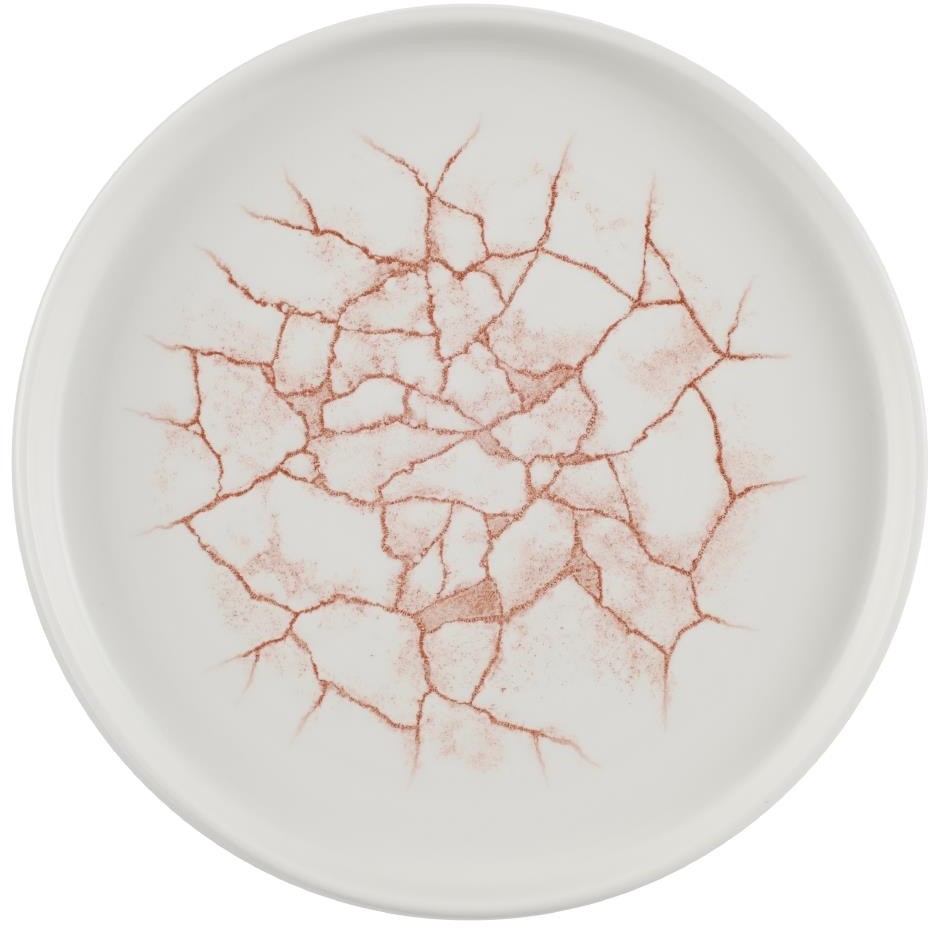 Churchill Studio Prints Kintsugi-Platten mit W&auml;nden, Koralle, 220 mm, (6 St&uuml;ck) 