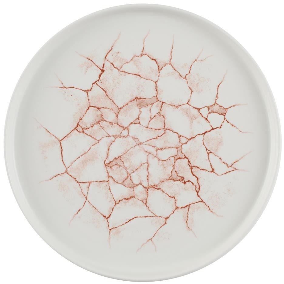  Churchill Studio Prints Kintsugi-Wandteller, Koralle, 260 mm, (6 St&uuml;ck) 