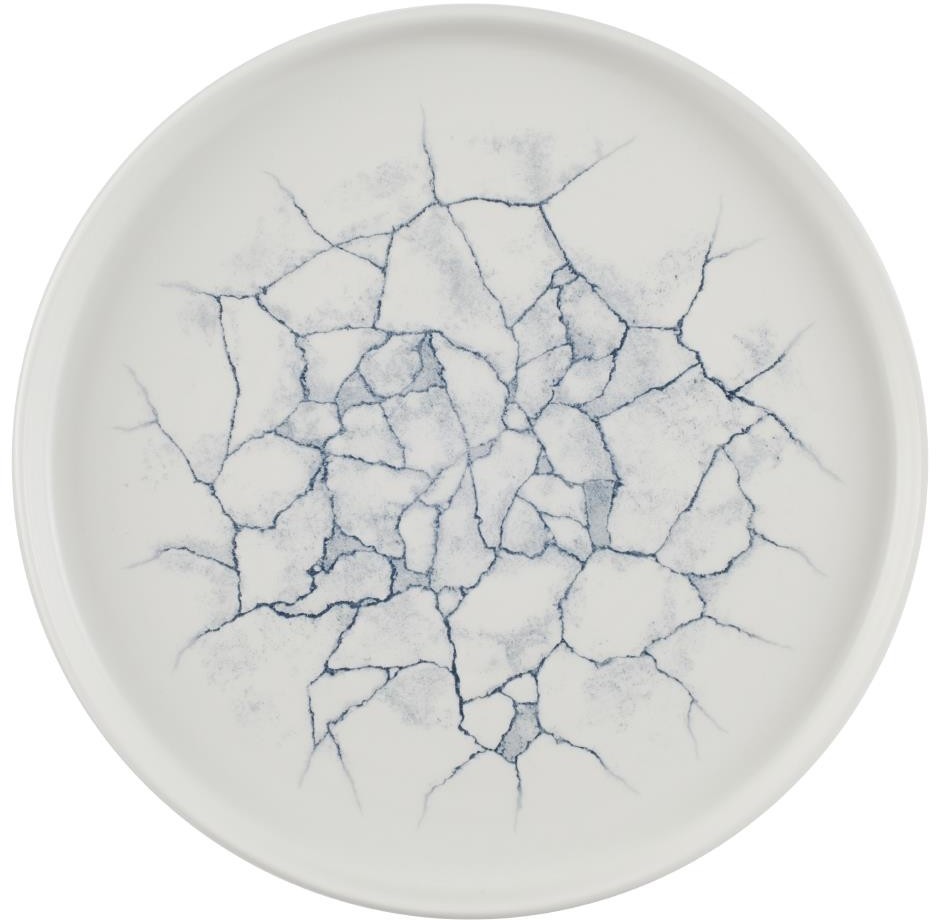  Churchill Studio Prints Kintsugi Teller mit Perlenw&auml;nden, Grau, 260 mm (6 St&uuml;ck) 