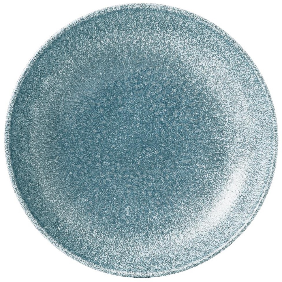  Churchill Studio Prints Raku-Coup&eacute;-Sch&uuml;ssel, rund, Topasblau, 248 mm, (12 St&uuml;ck) 