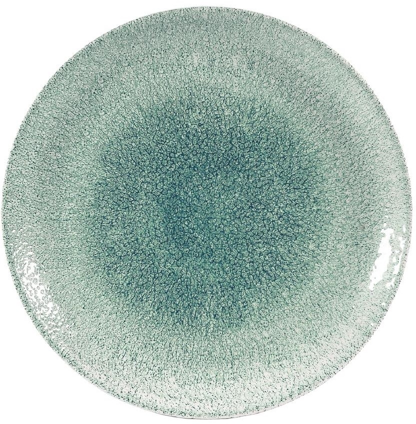  Churchill Studio Prints Raku-Coup&eacute;-Teller, Jadegr&uuml;n, 288 mm, (12 St&uuml;ck) 