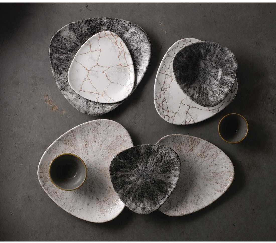  Churchill Studio Prints Kintsugi Achatgraue Lotusteller, 254 mm, (12 St&uuml;ck) 