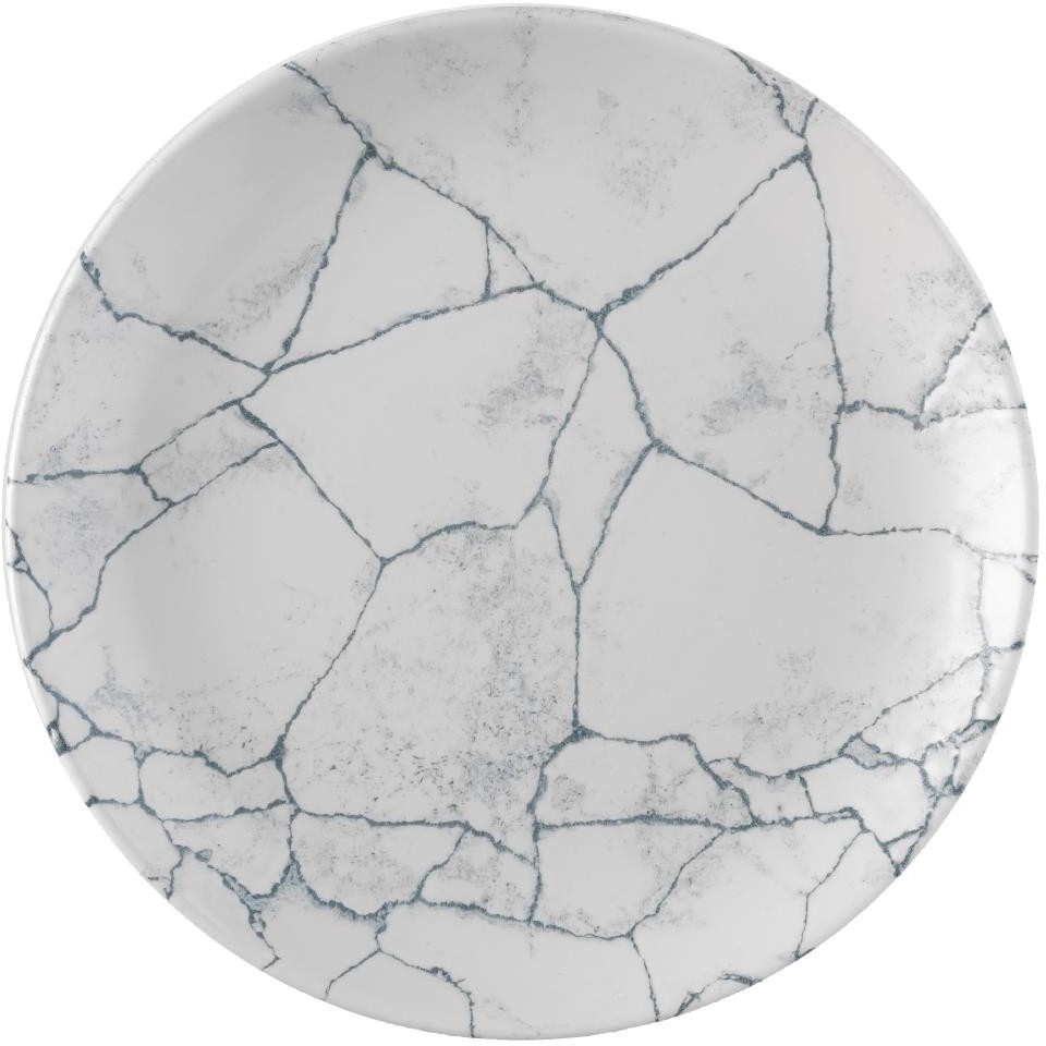  Churchill Studio Prints Kintsugi Pearl Evolve Coupe-Teller, Grau, 260 mm, (12 St&uuml;ck) 