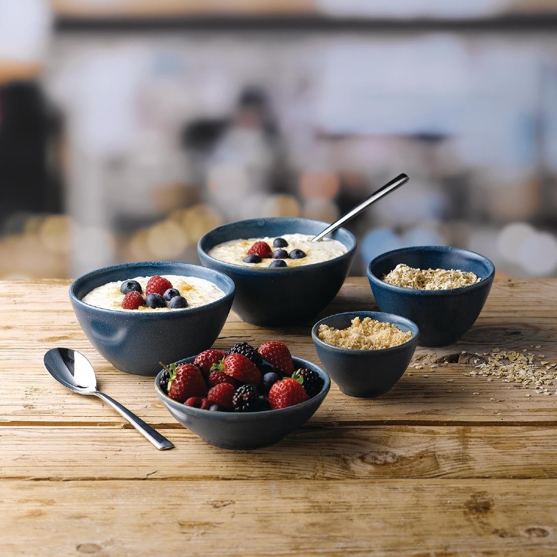  Churchill Super Vitrified Nourish Oslo Blue Snackschalen 130 mm (12 St&uuml;ck) 