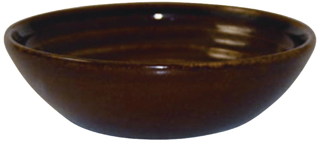  Churchill Bit on the Side Dip-Sch&auml;lchen, braun, gerippt, 113 mm (12 St&uuml;ck) 