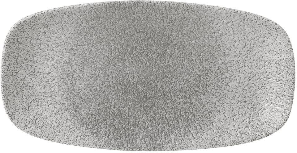  Churchill Raku l&auml;ngliche Platten, Jaspisgrau, 298 x 152 mm (12 St&uuml;ck) 
