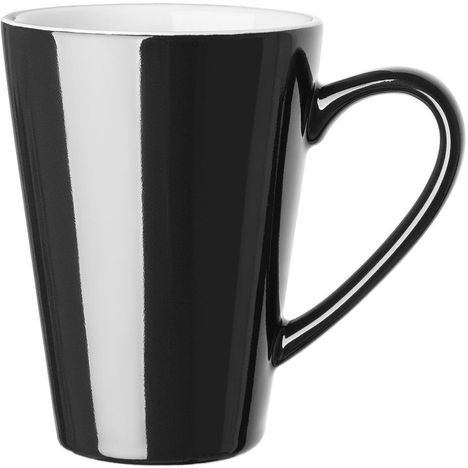  Olympia Cafe Latte Tasse Schwarz - 340ml (12 St&uuml;ck) 