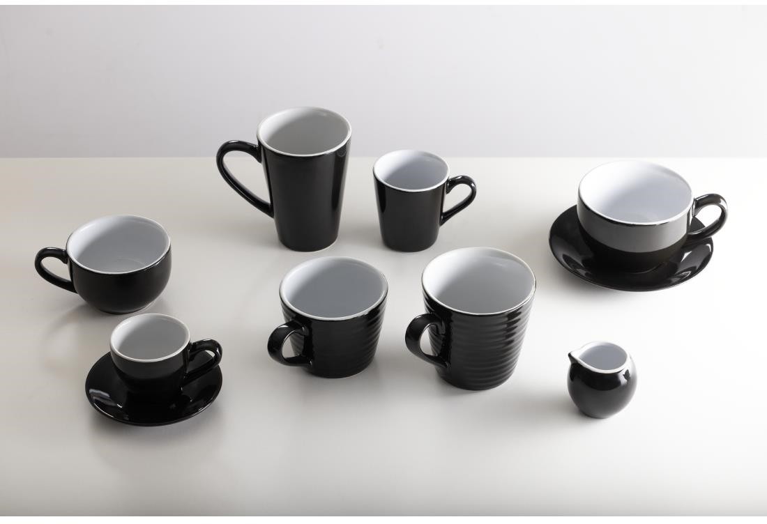  Olympia Cafe Aroma Becher Schwarz 230ml (6 St&uuml;ck) 