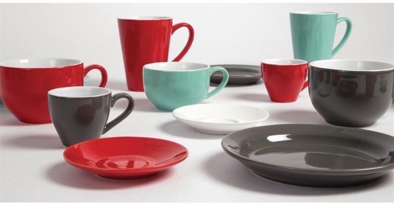  Olympia Cafe Untertassen rot 11,7cm 
