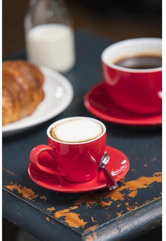  Olympia Cafe Untertassen rot 11,7cm 