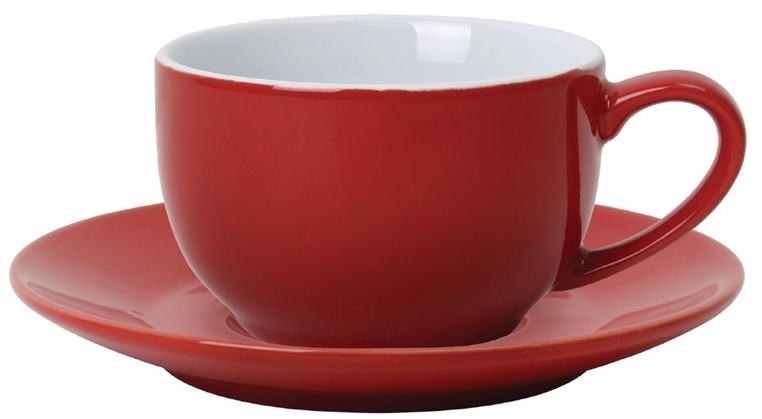  Olympia Cafe Untertassen rot 15,8cm 