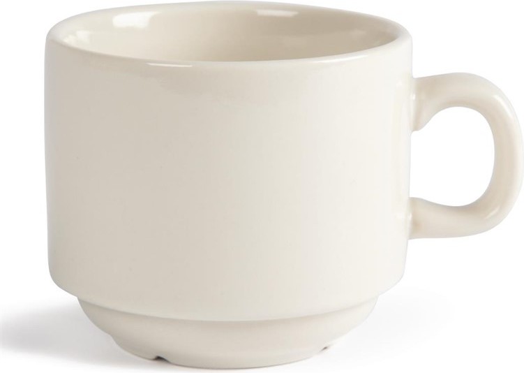  Olympia Ivory stapelbare Teetassen 21,3cl 